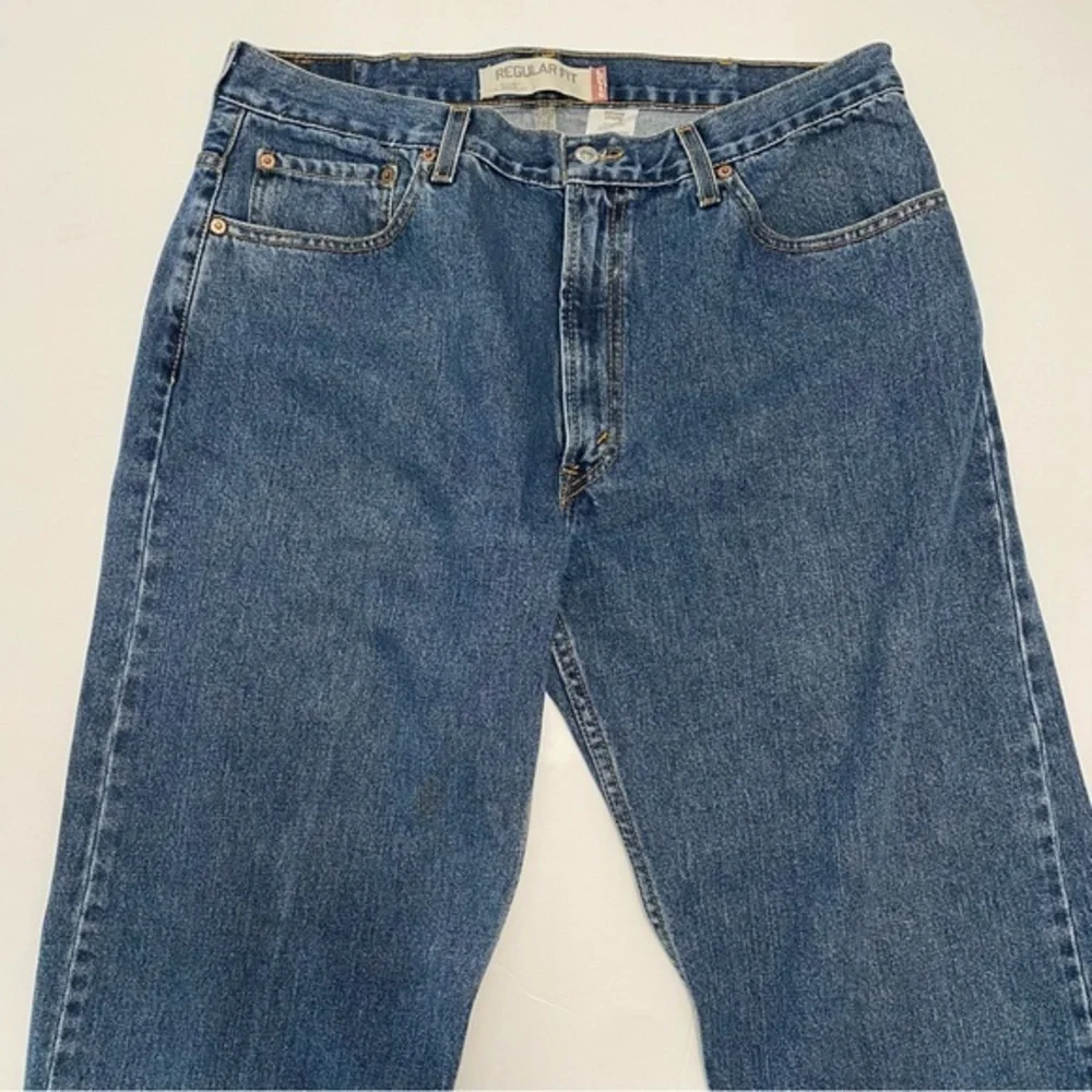 Levi's Men's 505 Regular Fit Straight Leg Denim Blue Jeans 38x30‎